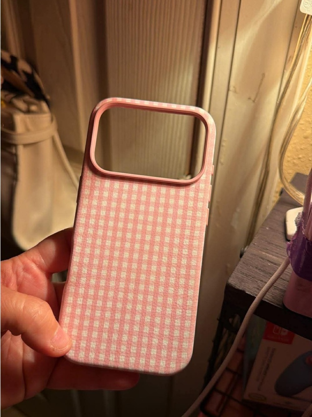 Target Pink Gingham Phone Case - Picture 4 of 5